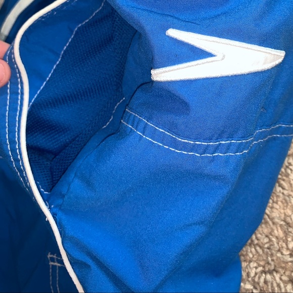 Speedo Blue & White Swim Trunks size XL - Picture 7 of 10